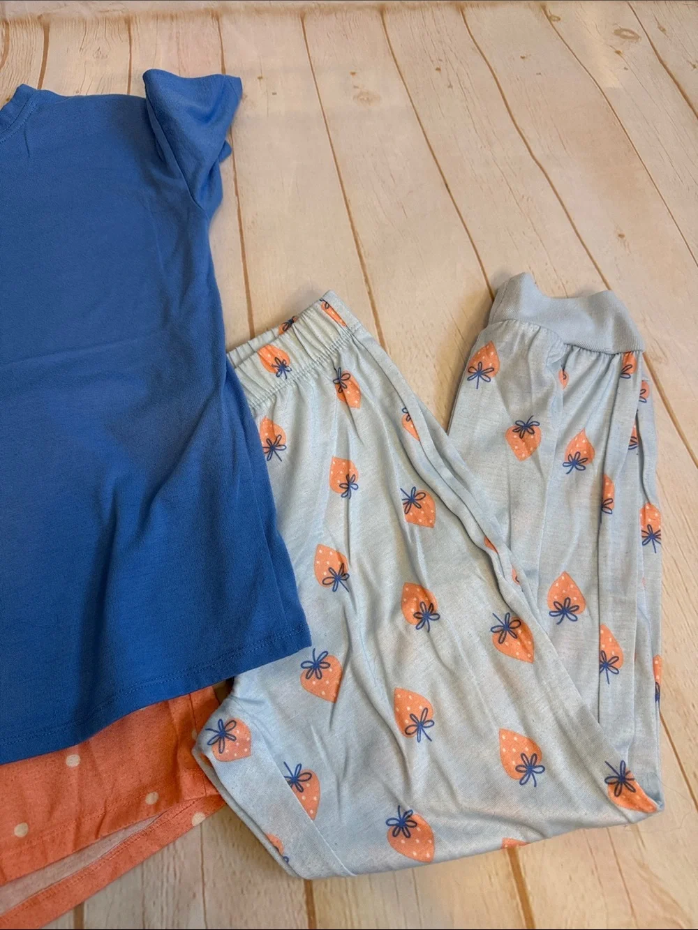 Cat & Jack 3-Piece Berry Well Rested Tee, Shorts and Pants Pajama Set